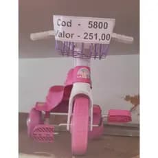 Triciclo Infantil Rosa e Roxo