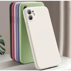 Capa Case iPhone 11 Aveludada Premium Fechada Embaixo e Proteção de Câmera Original