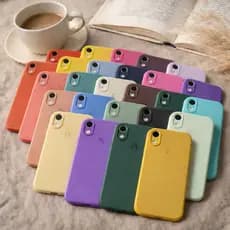 capa case iPhone XR aveludada premium silicone macia