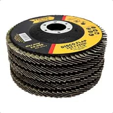Disco De Lixa Flap Disc 4.1/2'' Para Esmerilhadeira - Vários Grãos - Aço Inox Metal Madeira - Max RPM 13.300