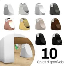 Fixador Trava Porta Magnético Prendedor Adesivo Diversas Cores Parede Rodapé Janela Fácil Instalação - Comfort
