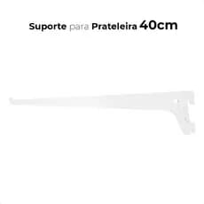 18x Suporte Para Trilho P/ Prateleira 40cm Diversas Cores