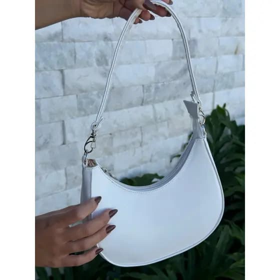 Bolsa Feminina Meia Lua Hob Baguete De Ombro e Mão Pequena Festa Balada