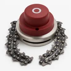 Carretel Com Corrente Para Roçadeira Stihl FS-55, FS-50, FS-80, FS-85, FS-120, FS-160, FS-220