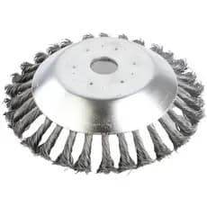 Disco Escova de Aço Rotativa para Roçadeira Furo de 1 Polegada 200mm Toyama, Vulcan, Tekna