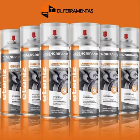 Kit 6 un Desengripante Spray 300ml Lubrificante Anticorrosivo