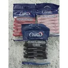 KIT COM 36 CLIPS PARA CABELO (CONJUNTO DE 3 PACOTES COM 12 CLIPS CADA). "SANTA CLARA".