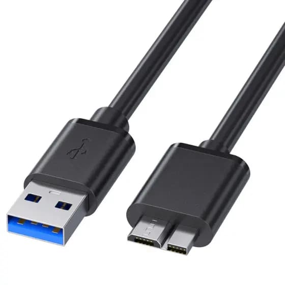 Externo USB Micro B cabo para Samsung disco rígido, cabo de dados SSD, HDD, USB 3.0