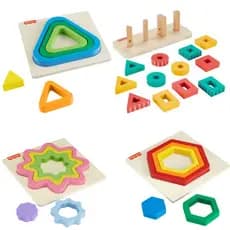Mini Quebra-Cabeça de Madeira Fisher-Price Arco-Íris para Bebês e Crianças Peças de Madeira