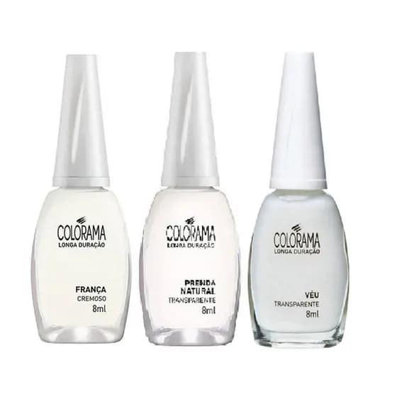 Esmalte Colorama Natural Brancos 8ml  Excelente para Francesinha Véu, Prenda e França