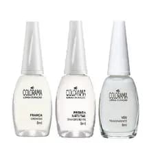 Esmalte Colorama Natural Brancos 8ml  Excelente para Francesinha Véu, Prenda e França