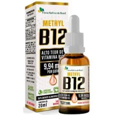 Vitamina B12 Sublingual (metilcobalamina) 9,94 Mcg Por Gota 20ml Methyl B12 Flora Nativa