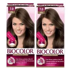 2 Kit Tintura Para Cabelos Biocolor Colore e trata os fios dos Cabelos