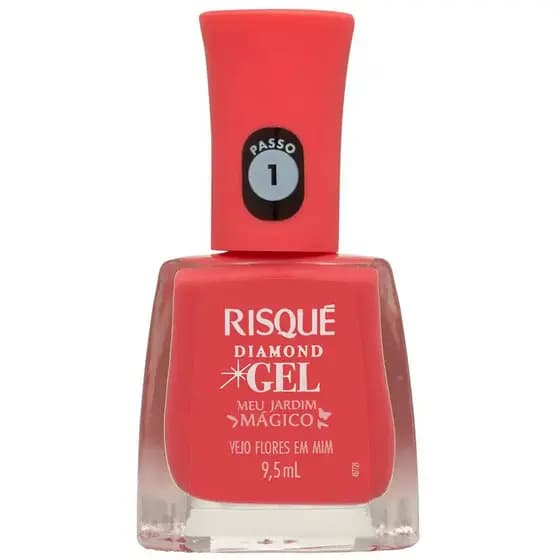 Esmalte Risque Diamond Gel Meu Jardim Mágico