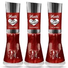 Esmalte Nati 8ml Rubi Imperial cintilante - 3 unidades