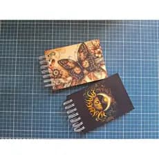 Caderno para Scrapbook capa dura com wire-o tamanho A6