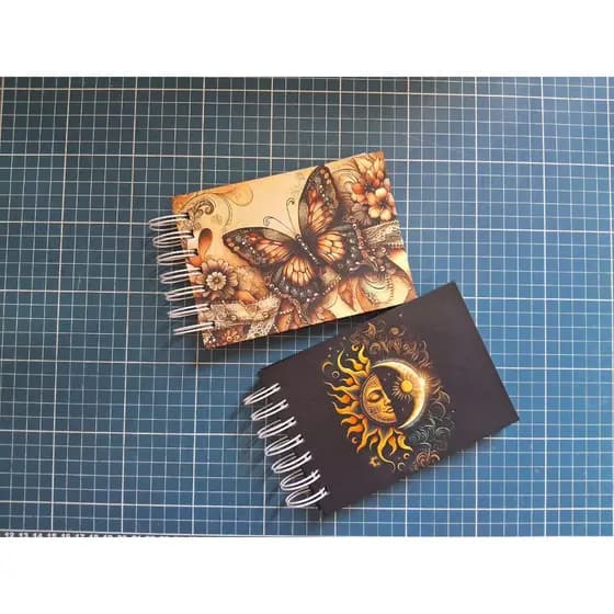 Kit 3 cadernos scrapbook A5 capa personalizada