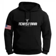 Moletom Texas Masculino Com Capuz E Bolso Frontal Canguru Flanelado Casual Country Cowboy Premium