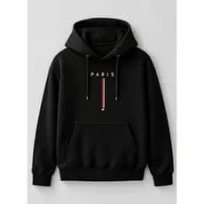 Moletom Canguru Unissex Paris Com Capuz e Bolso Frontal Casual Tecido Premium Costuras Reforçadas