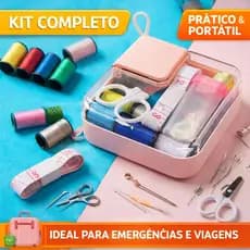 Kit de Costura Portátil Mini Kit Completo Sortido
