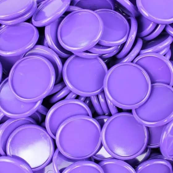 Kit com 12 Discos Lilás Pastel Grande e 2 Elásticos Pop Disc Inteligente