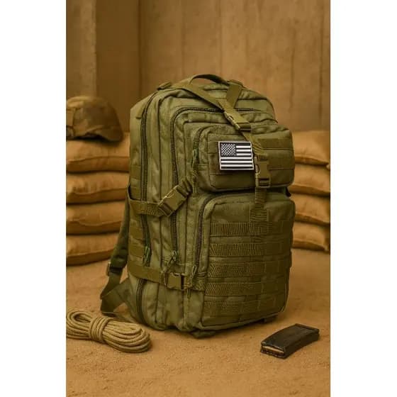 Mochila Tática Militar 50L Impermeável Camping Viagem Trabalho Sobrevivência Grande Reforçada