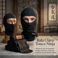 Máscara Balaclava Touca Ninja Toca Proteção Solar Térmica Motoqueiro Motoboy