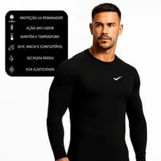 CAMISA TÉRMICA PROTEÇÃO UV+50 SEGUNDA PELE