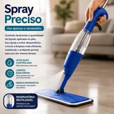 Mop Spray Reutilizavel Com Reservatorio Limpeza Rapida Pratica Cozinha Banheiro - Prima Clean