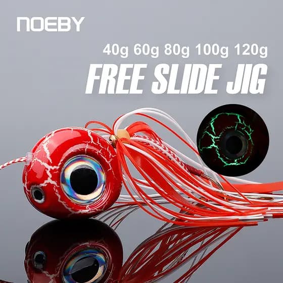 Noeby Kabuura Jig Isca De Pesca Jig Cabeça Tai Borracha Saia De Água Salgada Para Snapper Sea Boat Jig Isca De Pesca