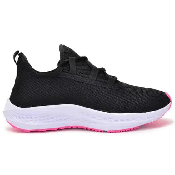 Tênis Feminino Preto Casual Para Passear Trabalhar Básico Super Confortável CA Shoes