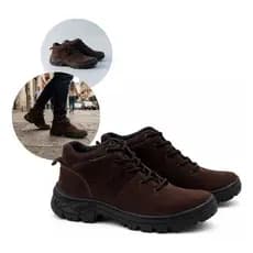 Bota Segurança CA Masculina Legítimo Trabalho Pesado Coturno Profissional Antiderrapante Confortável