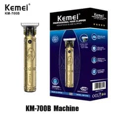 Aparador de Pelo Kemei Km-700B Dourado Recarregável Bivolt
