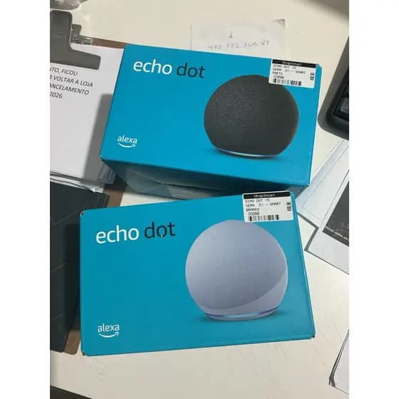 Amazon Echo Dot 5ª Geração Alexa Original Lacrada Bluetooth Wi-Fi Bivolt
