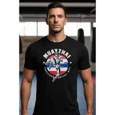 Camisa Camiseta Masculina Treino Luta Muay Thai Competidor Luta Mma Treino Academia Box