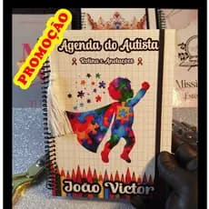 AGENDA ESCOLAR DO AUTISTA (Rotina e Anotações) CAPA DURA + NOME