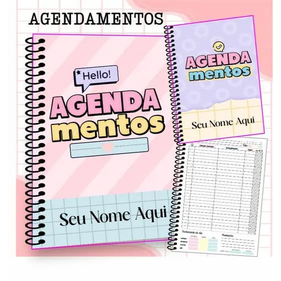 Agendamentos (Caderno, Planner, Controle, Anotações)