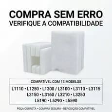 Feltro Esponja Almofada de absorção de tinta Compatível para Impressora Epson L3150 L3250 L5190