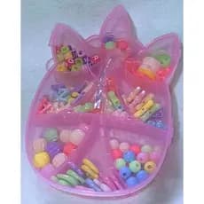 Kit de acrílico de unicórnio de missanga com fio de nylon infantil