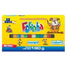 Massa de Modelar Fofinha 12 cores Maripel