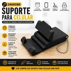 Chaveiro Suporte para Celular – Portátil e Compacto
