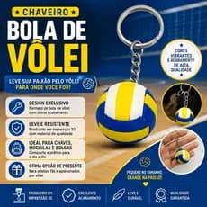 Chaveiro Bola de Vôlei
