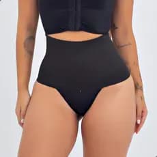Calcinha Cinta Modeladora Zero Barriga Alta compressão Pós Parto Pós Cesaria