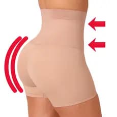 Bermuda Modeladora Cinta Short Feminino Alta Compressão Afina Cintura Reduz Medidas Pós Parto Anágua segunda pele