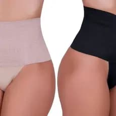 Kit 2 Calcinhas  Cinta Modeladora Segura Barriga