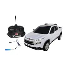 Carrinho De Controle Bateria Recarregável Fiat Toro Pick-up