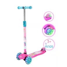 Patinete Radical Unicórnio Rosa Meninas Com Led Até 40kg Dm Toys