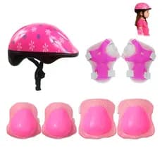 Kit De Proteçao Infantil Capacete Joelheira Dm Toys 7 Pcs