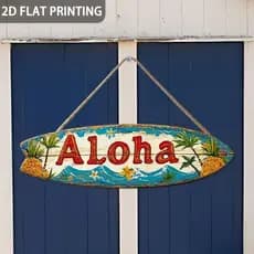 Placa Decorativa Em Formato De Prancha Relax Surf Praia Tropical Estilo Enfeite Porta,Quiosque,Área Lazer