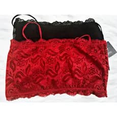 KIT 2 Sutiã Top Faixa Cropped COM bojo Removível com DOIS sutiãs